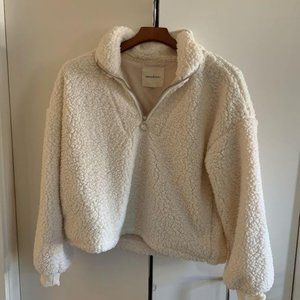 Thread & Supply Sherpa Crop half zip Small